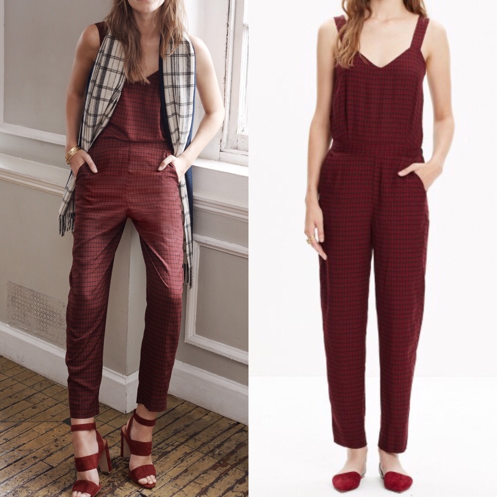 Madewell Sz Medium Tompkins Jumpsuit EUC